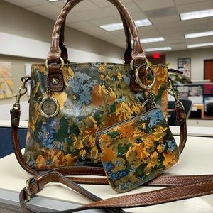 Patricia Nash Norcia Leather Crossbody Wildflower